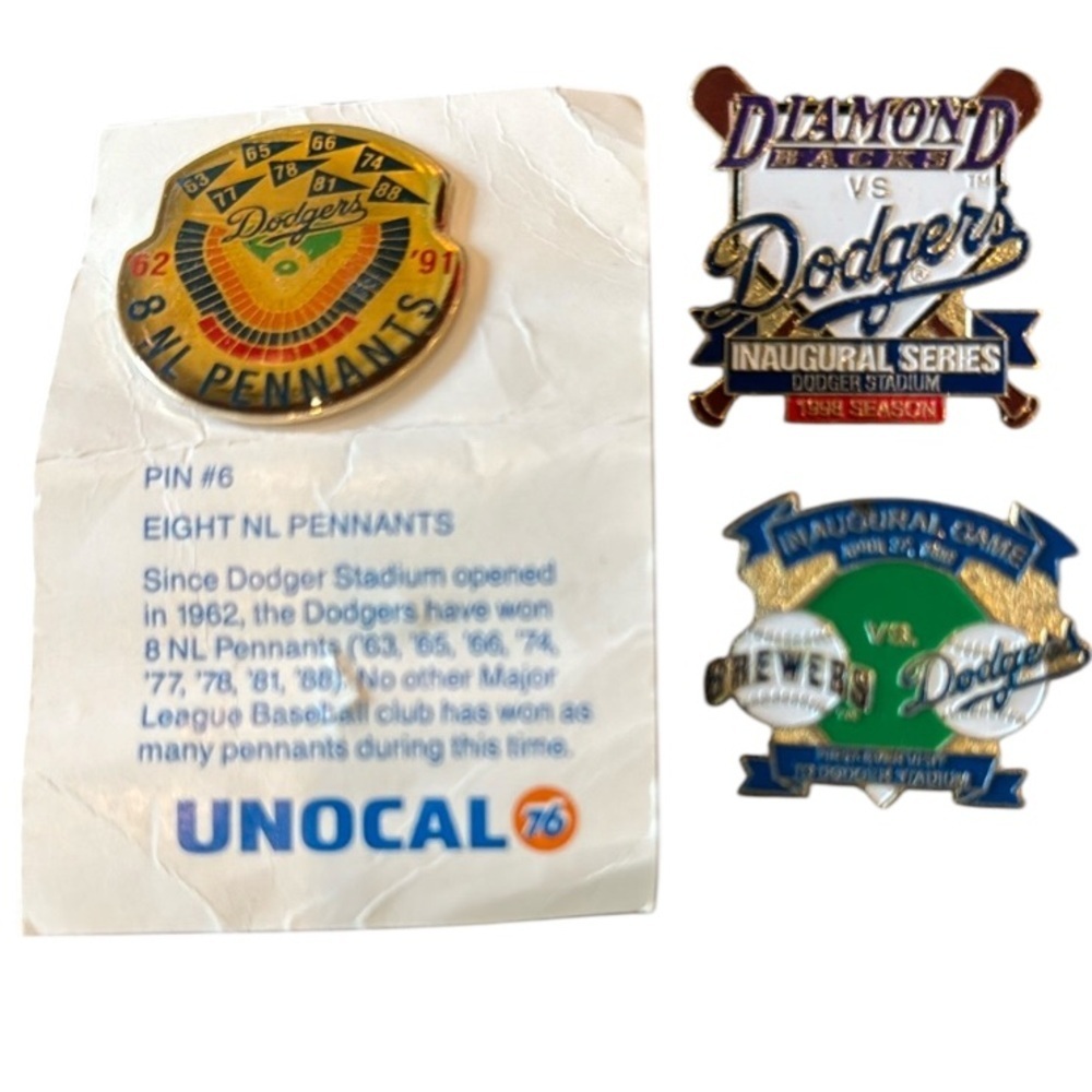 Dodgers Commemorative Pin Bundle